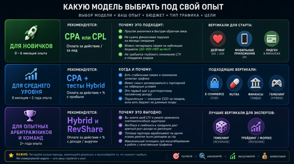 Какую модель оплаты выбрать под свой трафик и опыт