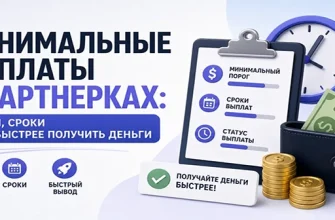 Минимальные выплаты в партнерках: пороги, сроки и как быстрее получить деньги