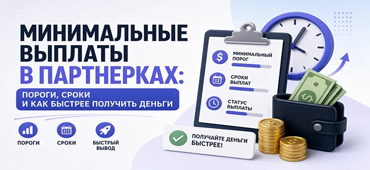 Минимальные выплаты в партнерках: пороги, сроки и как быстрее получить деньги
