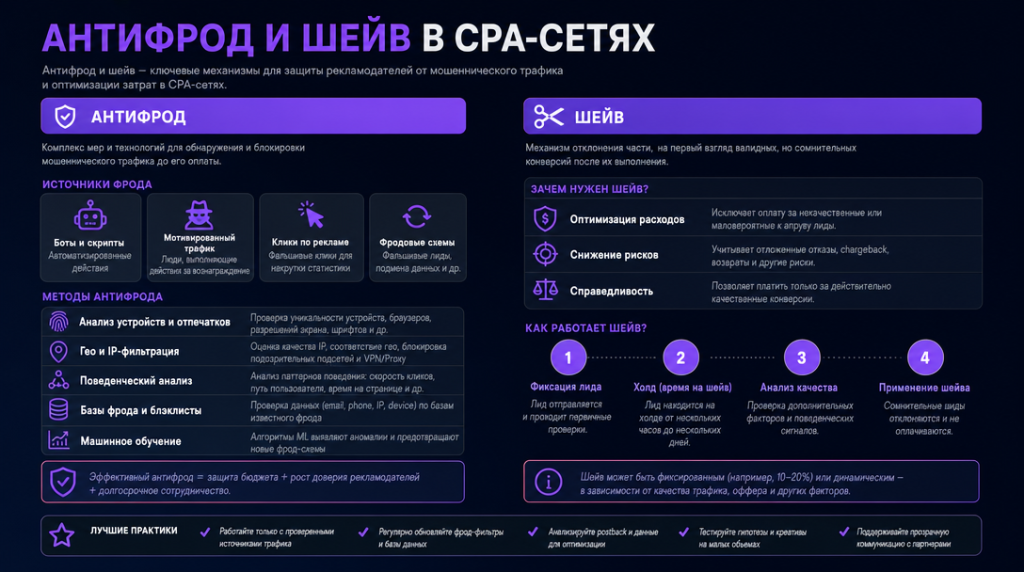 Антифрод и шейв в партнерских программах