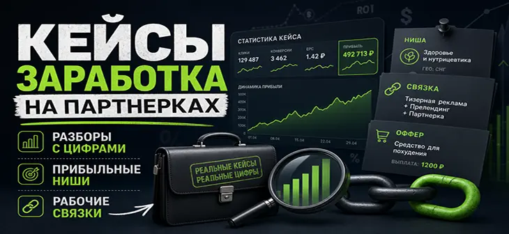 Кейсы заработка на партнерках: разборы с цифрами, нишами и связками