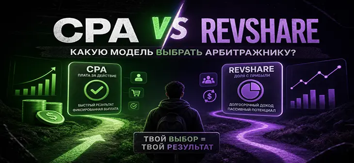 CPA или RevShare: какую модель выбрать арбитражнику