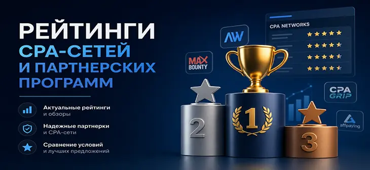 Рейтинги CPA-сетей и партнерских программ