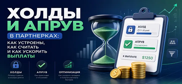 Холды и апрув в партнерках: как устроены, как считать и как ускорить выплаты