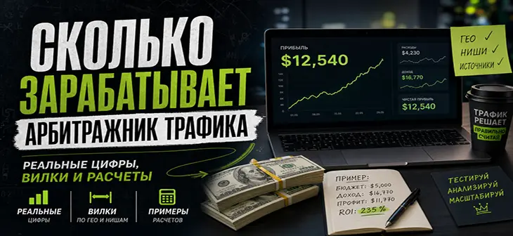 Сколько зарабатывает арбитражник трафика: реальные цифры, вилки и расчеты