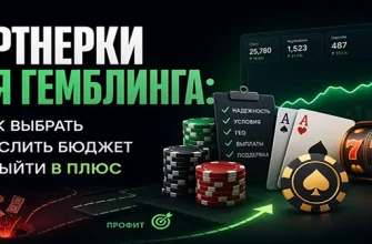 Партнерки для гемблинга: как выбрать, не слить бюджет и выйти в плюс