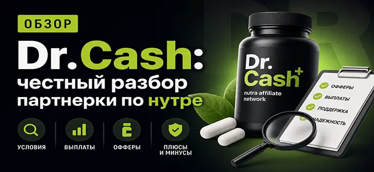 Обзор Dr.Cash: честный разбор партнерки по нутре
