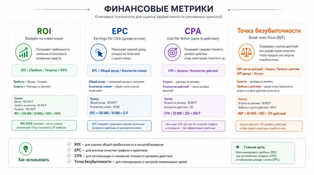 Памятка по финансовым метрикам