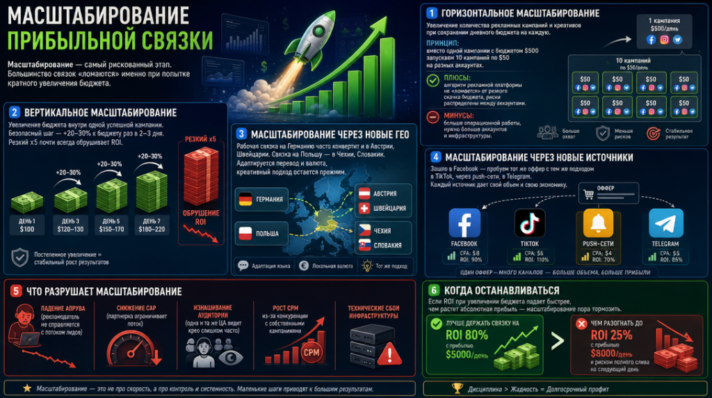 Масштабирование прибыльной связки, иллюстрация