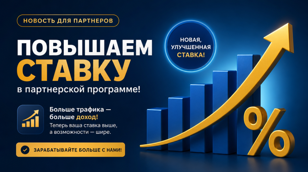 Повышение ставки в партнерке